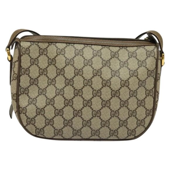 GUCCI GG Supreme Web Sherry Line Shoulder Bag PVC Beige 89 02 032 Auth 135357 - Picture 2 of 16